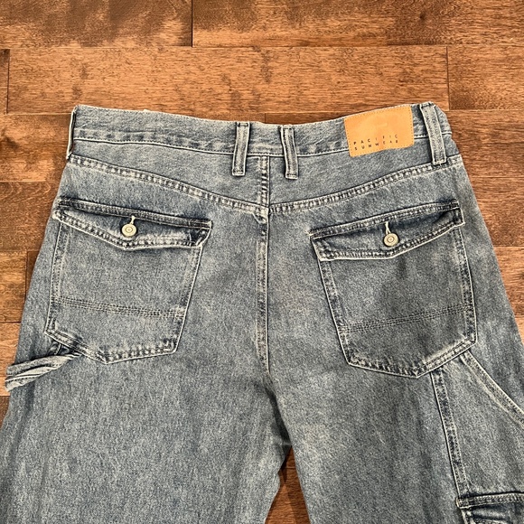 PacSun Baggy Carpenter Jeans - Blue Denim (34x32) - Picture 4 of 8